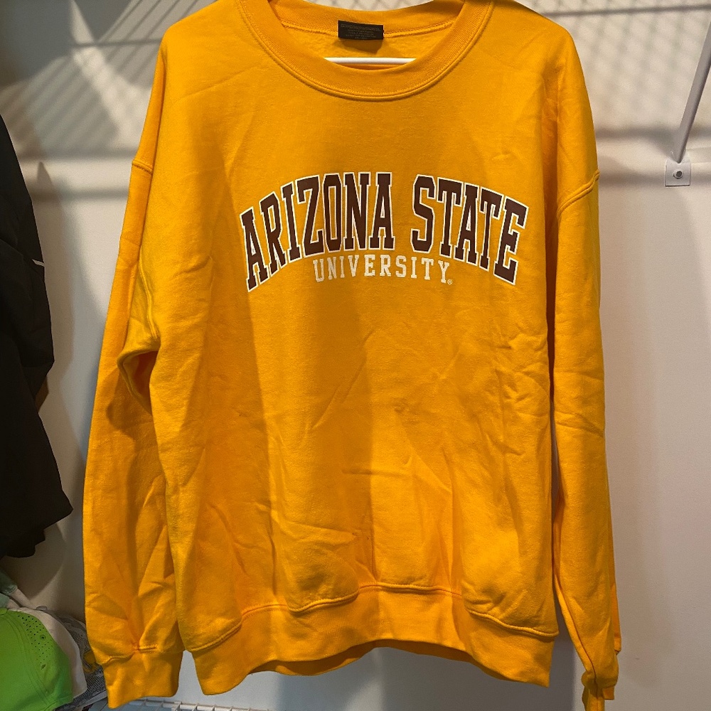 Arizona State crew neck sweatshirt university gold by MV Sport